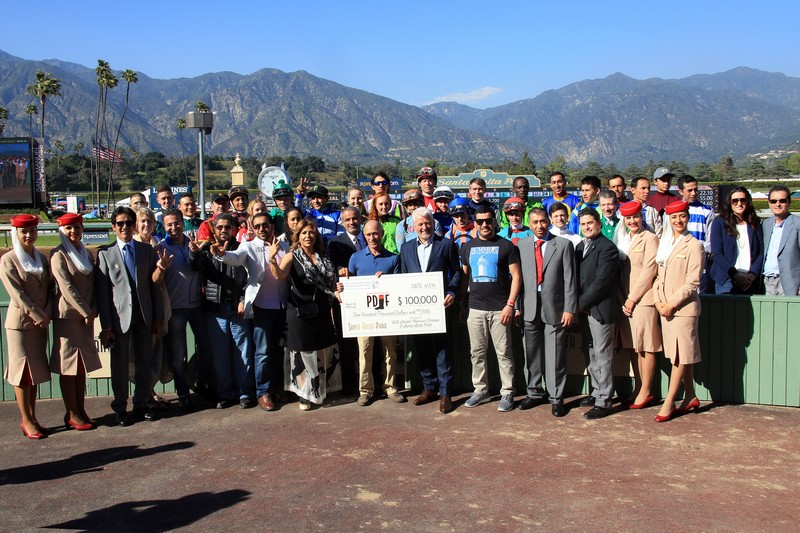 Racing day at Santa Anita Park